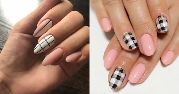 Paznokcie w kratkę - 20 propozycji na kraciasty manicure