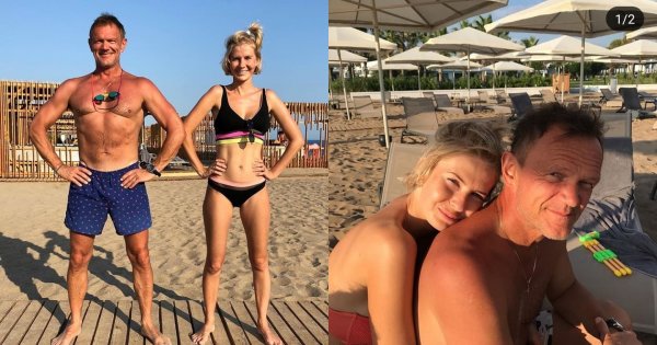Widzieliście dzieci Cezarego Pazury? "Amelka mieszana uroda, synek spojrzenie po tacie" - piszą fani