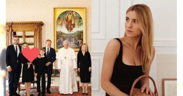 Kasia Tusk z rodziną na audiencji u papieża Franciszka! Pierwszy raz pokazała swoją roczną córeczkę!
