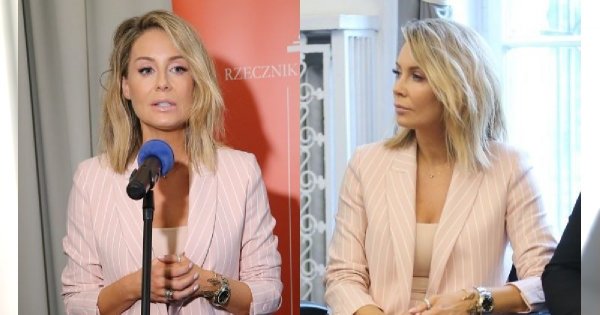 Małgorzata Rozenek cała w różu walczy o in vitro. Stylizacja piękna, ale cena butów zwala z nóg