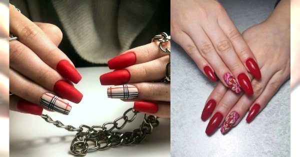 Czerwony manicure - 20 ślicznych pomysłów z sieci