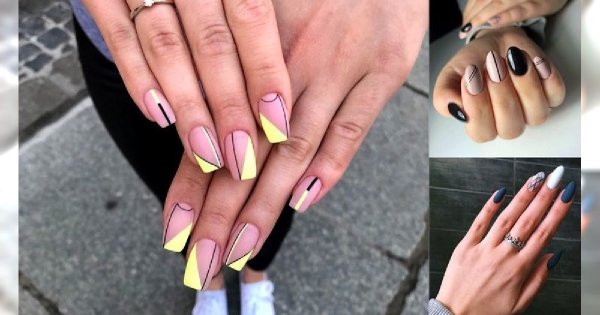 Geometryczny manicure - 16 pięknych i stylowych propozycji
