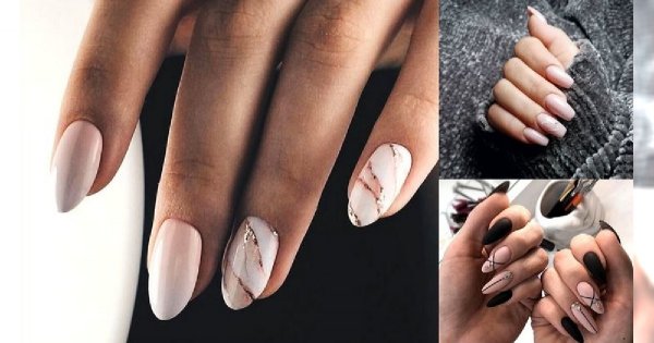 Nude manicure - 25 nowoczesnych i stylowych zdobień