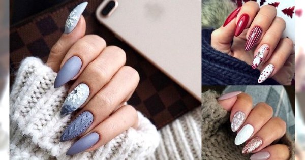 Świąteczny manicure - galeria wyjątkowych i uroczych wzorków 2019/2020