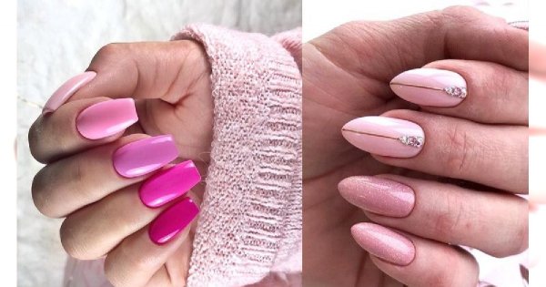 Różowy manicure w modnych odsłonach - galeria nowoczesnych zdobień