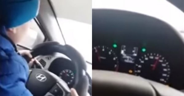 Mama nagrała swojego 6-letniego synka, prowadzącego samochód 130 km/h. Wideo oburzyło cały Internet