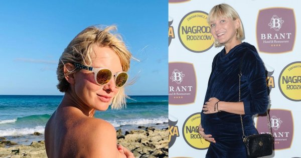 Joanna Moro w 7. miesiącu trzeciej ciąży pozuje topless! Zdjęcia podzieliły internautów: Jeszcze majtki zdejmij!