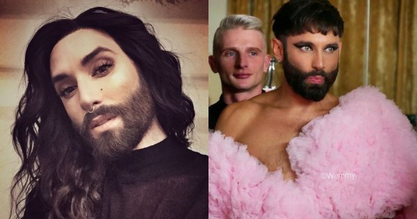 Conchita Wurst wróciła do starego stylu! Pozuje w sukience z odkrytym torsem i owłosioną nogą