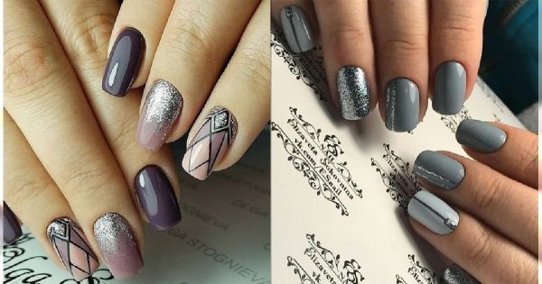 Srebrny manicure - 20 stylizacji ze srebrnymi dodatkami