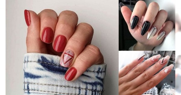 20 pomysłów na nietuzinkowy manicure z dodatkiem geometrycznych zdobień! [galeria]