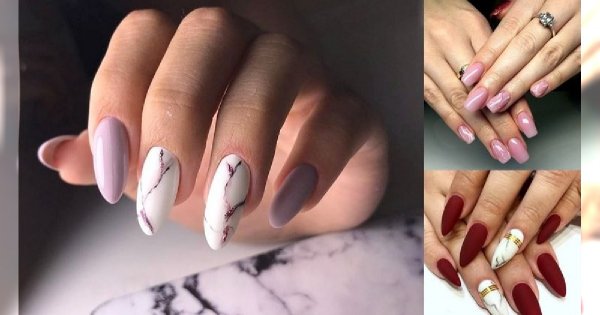 Marmurkowy manicure powraca w wielkim stylu! 20 zdobień w różnych wariantach kolorystycznych