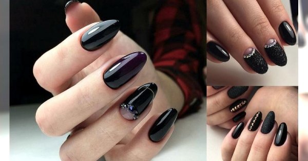 Czarny manicure - 21 eleganckich i stylowych zdobień