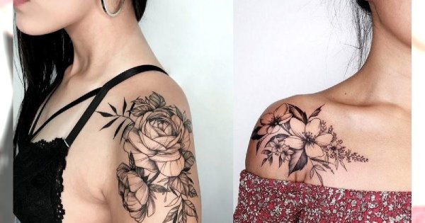 Najpiękniejsze propozycje na tatuaż w okolicy ramienia - galeria kobiecych wzorów
