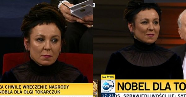 Olga Tokarczuk odebrała Literacką Nagrodę Nobla! Podczas ceremonii w jej oczach pojawiły się łzy