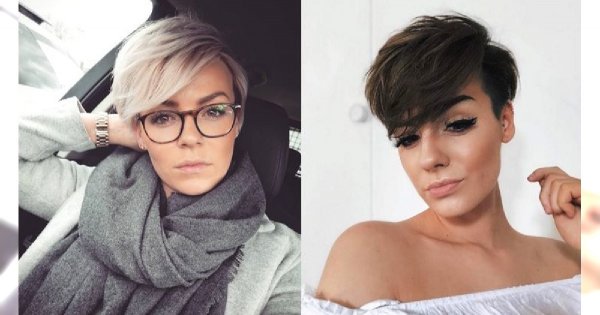 Krótkie fryzury z grzywką na bok - galeria stylowych cięć, które odejmą Ci lat