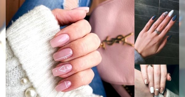 15 pomysłów na nietuzinkowy manicure z dodatkiem geometrycznych zdobień! [galeria]