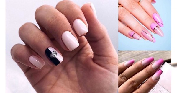Różowy manicure - 20 pięknych i subtelnych zdobień