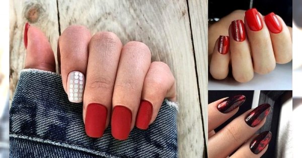 Czerwony manicure 2020 - galeria ślicznych zdobień