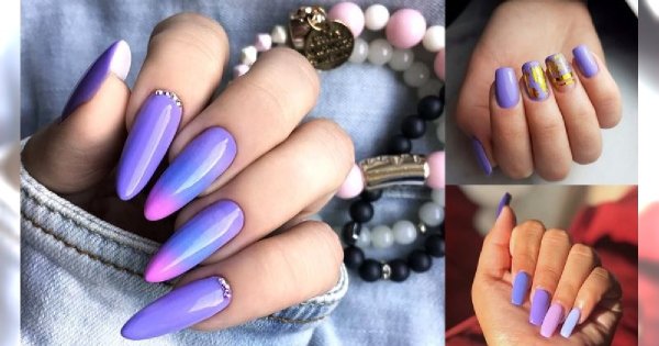 Fioletowy manicure 2020 - galeria fantastycznych stylizacji