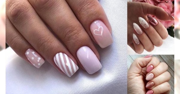 Różowy manicure - galeria najlepszych zdobień z sieci