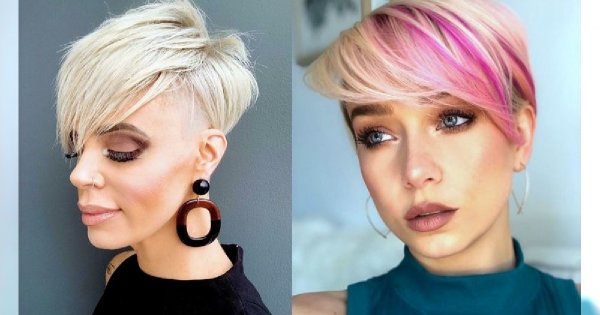 Krótkie cięcia z modną grzywką - galeria trendów 2020