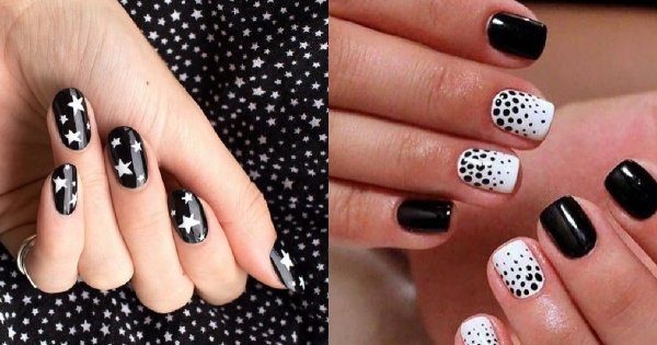 Czarno biały manicure - 31 propozycji na manicure w opcji black & white [GALERIA]