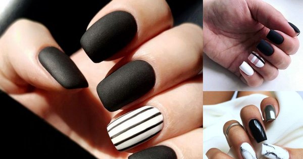Czarno-biały manicure - 19 gustownych i nowoczesnych zdobień