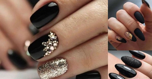 Czarny manicure - aż 25 eleganckich i stylowych zdobień!