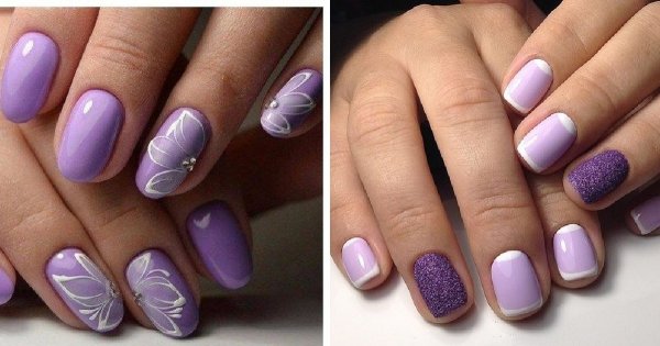 Fioletowy manicure - 30 pomysłów na fioletowe paznokcie w różnych odcieniach
