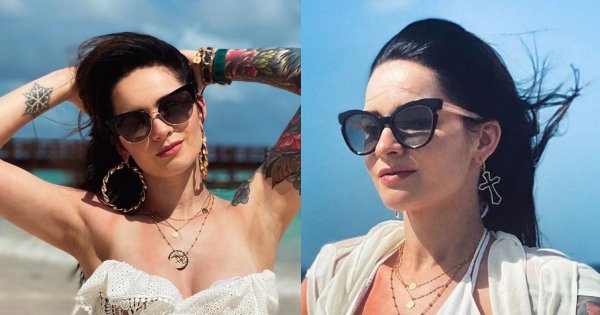 Ewelina Lisowska w skąpym białym bikini na Dominikanie. "Bez bielizny?" - dopytują fani