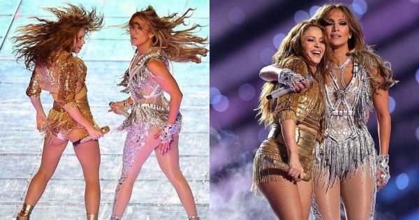 Super Bowl: Półnagie 50-letnia Jennifer Lopez i 43-letnia Shakira WIJĄ SIĘ NA SCENIE! To wideo podbiło sieć!