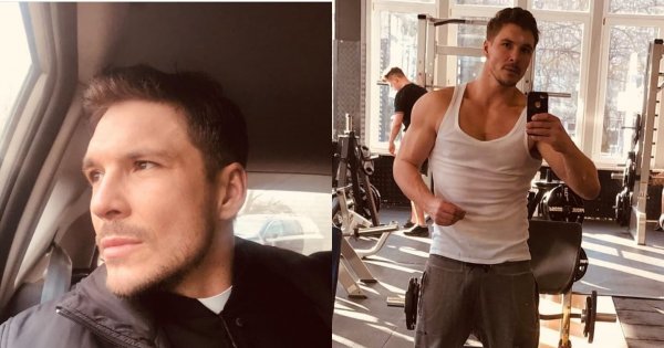 Mikołaj Roznerski pokazał stare zdjęcie: "Widzę, że zarost był bujny pod same oczy, fryzura jak Zenek lata 80" - piszą fani. Faktycznie podobny do Martyniuka!