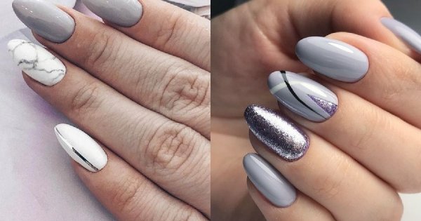 Szare paznokcie - 18 pomysłów na szary manicure [GALERIA 2020]