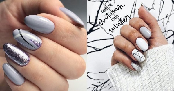 Szary manicure - 26 pomysłów na szare paznokcie, najmodniejsze wzory 2020