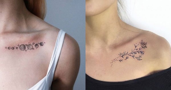 Tatuaż na obojczyk - 20 propozycji na modne tatuaże dla kobiet [GALERIA]