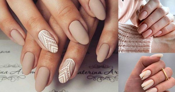 Nude manicure - galeria nowoczesnych i stylowych pomysłów z sieci