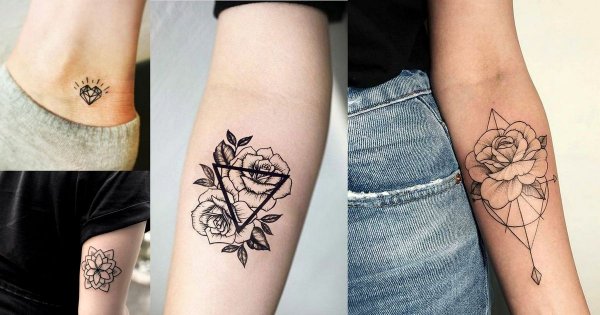 Geometryczne tatuaże - 15 pięknych wzorów dla dziewczyn