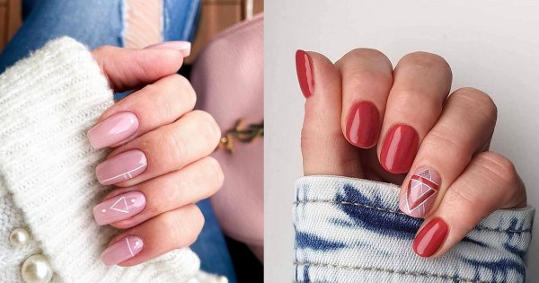 Geometryczny manicure - 16 stylowych propozycji
