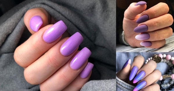 Fioletowy manicure ponownie na topie - galeria niebanalnych stylizacji