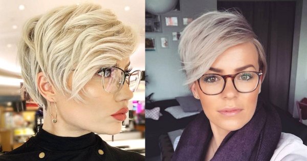 Krótkie fryzury z grzywką na bok – 20 stylowych cięć