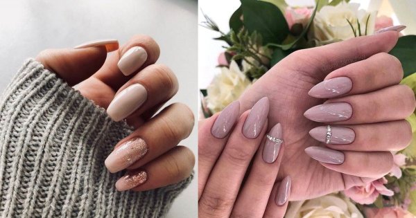Nude manicure - galeria ciekawych zdobień w odcieniach beżu