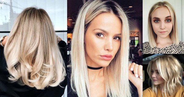 Półdługie fryzury w kolorze blond - przegląd najpiękniejszych cięć z sieci