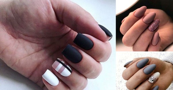 Matowe paznokcie - wiosenna galeria manicure