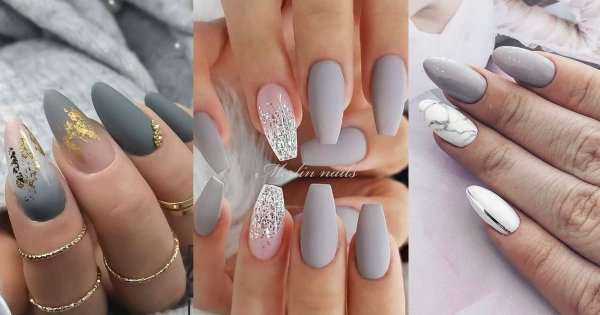 Szary manicure - top 16 stylizacji, które Cię urzekną!