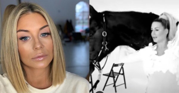 Małgorzata Rozenek w sesji ciążowej z koniem! Internauci oburzeni: Wykorzystujesz zwierzęta!
