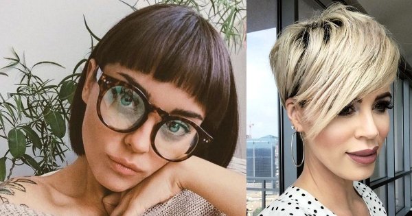 Krótkie i półkrótkie fryzury z grzywką - 18 nowoczesnych cięć