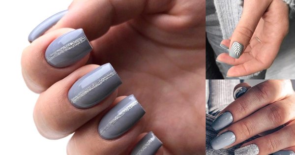 Szary manicure - 18 najpiękniejszych stylizacji ze świata manicure