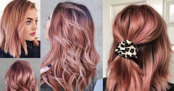 Rose gold - modne kolory włosów wiosna/lato 2020