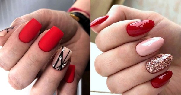 19 pomysłów na czerwony manicure - galeria stylowych zdobień