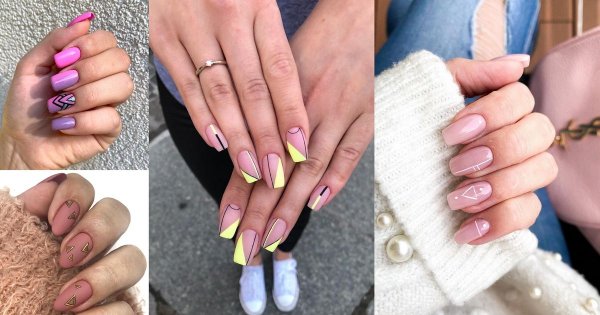 20 pomysłów na stylowy manicure z dodatkiem geometrycznych zdobień! [GALERIA]